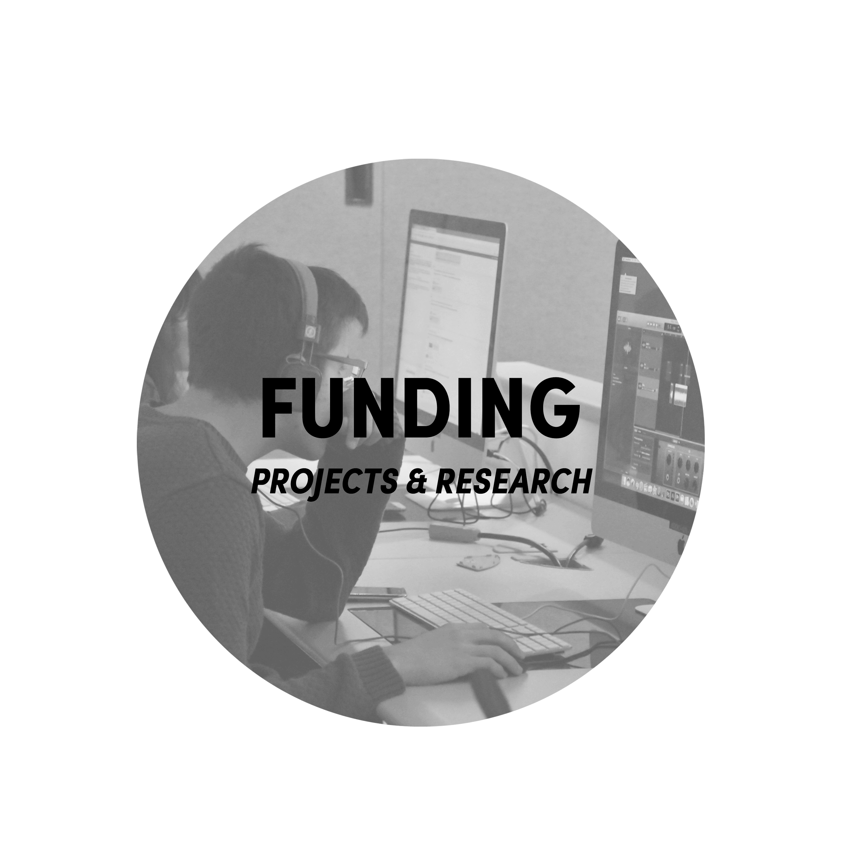 Funding: projects and research button