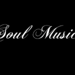 Words "Soul Music" on black background
